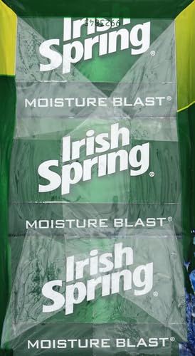 Irish Spring Deodorant Soap, Moisture Blast, 3.7 Ounce (Pack of 3)