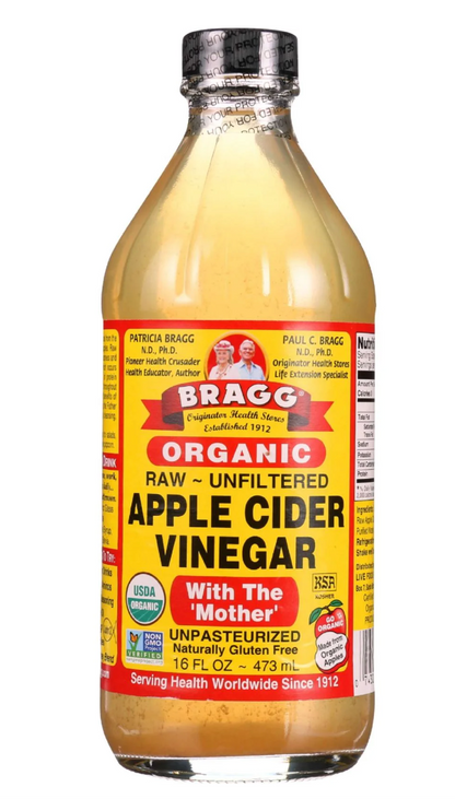 Bragg Organic Apple Cider Vinegar with the Mother, Raw and Unfiltered, 16 fl oz